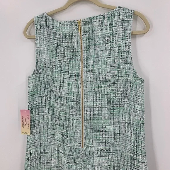 Venus Terrace Tweed Mini Shift Dress in Blue Multi Sz 6 - Picture 8 of 16